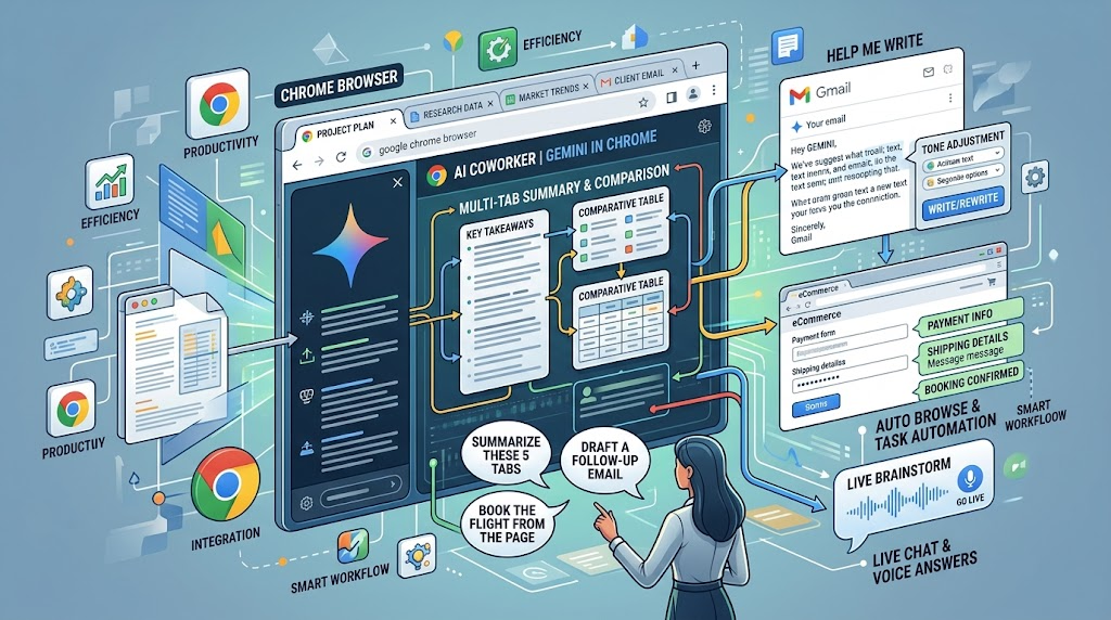 Google Chrome AI coworker