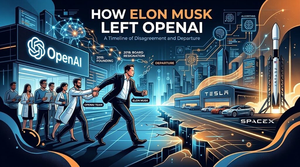 The Complete Story: Why Elon Musk Left OpenAI (2026) — illustration for How Elon Musk left OpenAI