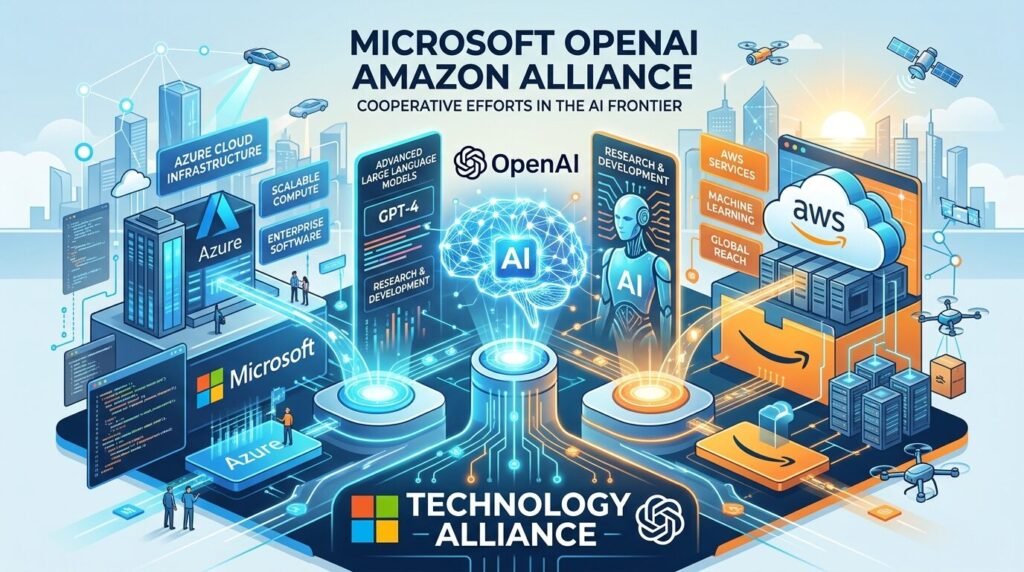 Microsoft Feared OpenAI's Amazon Alliance in 2026 — illustration for Microsoft OpenAI Amazon Alliance